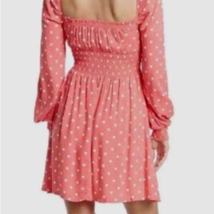 COPY - AFRM Pink Long Sleeve Square Neck Sundress